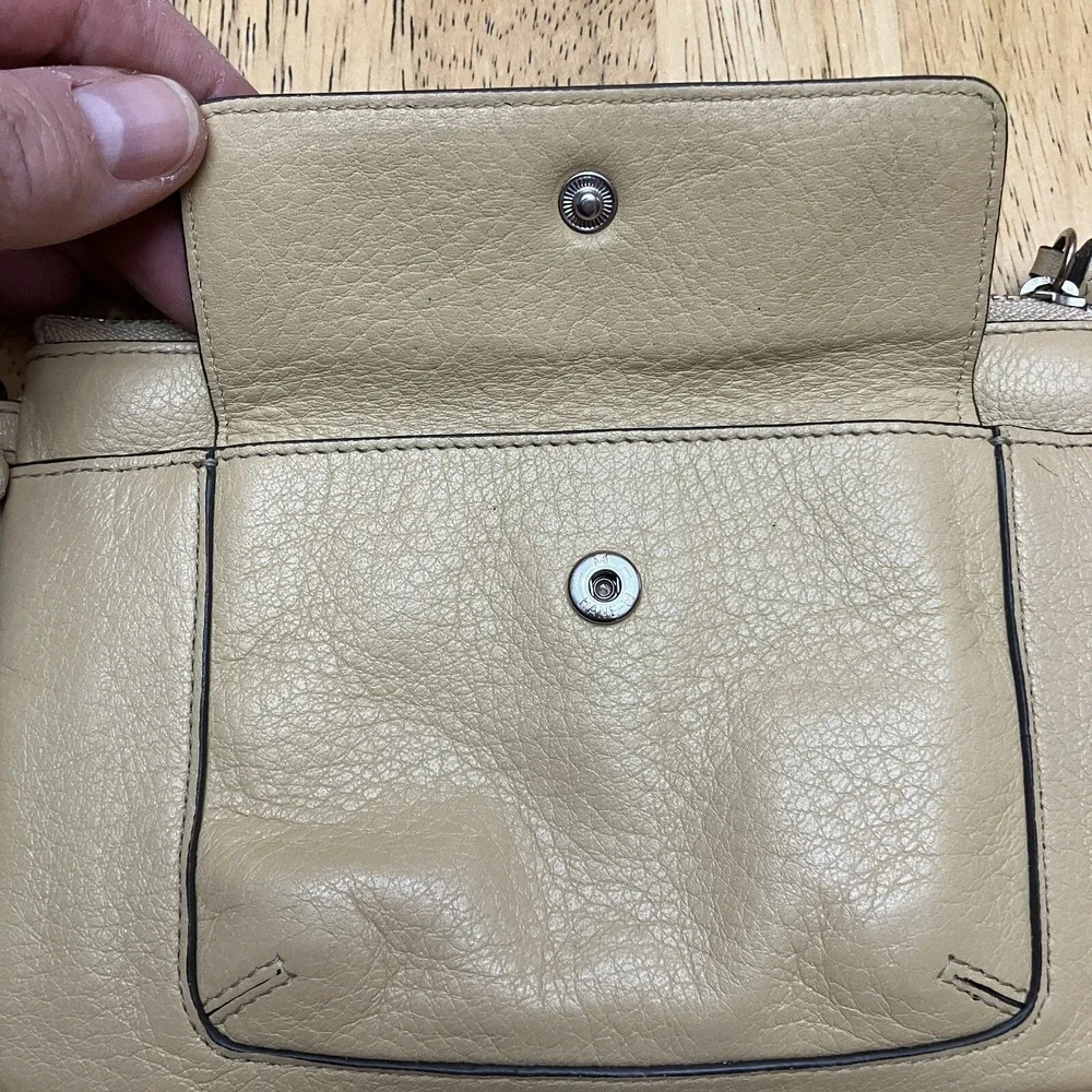 Cole Haan Tan Leather Wristlet